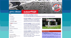 Desktop Screenshot of proclean-autopflege.de