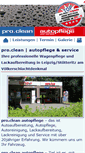 Mobile Screenshot of proclean-autopflege.de